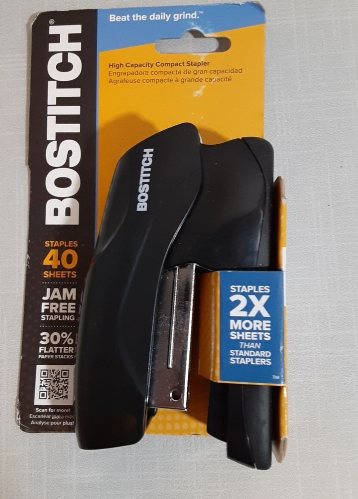 Bostitch High Capacity Compact Stapler B175-BLK New