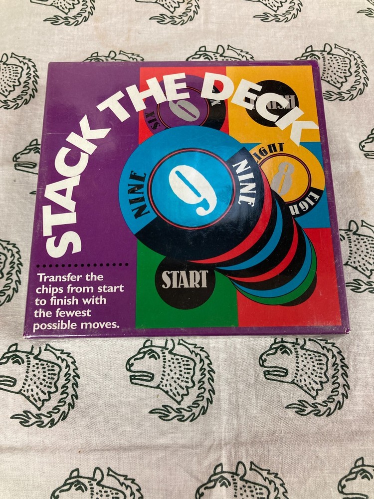 Stack The Deck Chip Game Great American Puzzle Factory 1997 Vintage Sealed