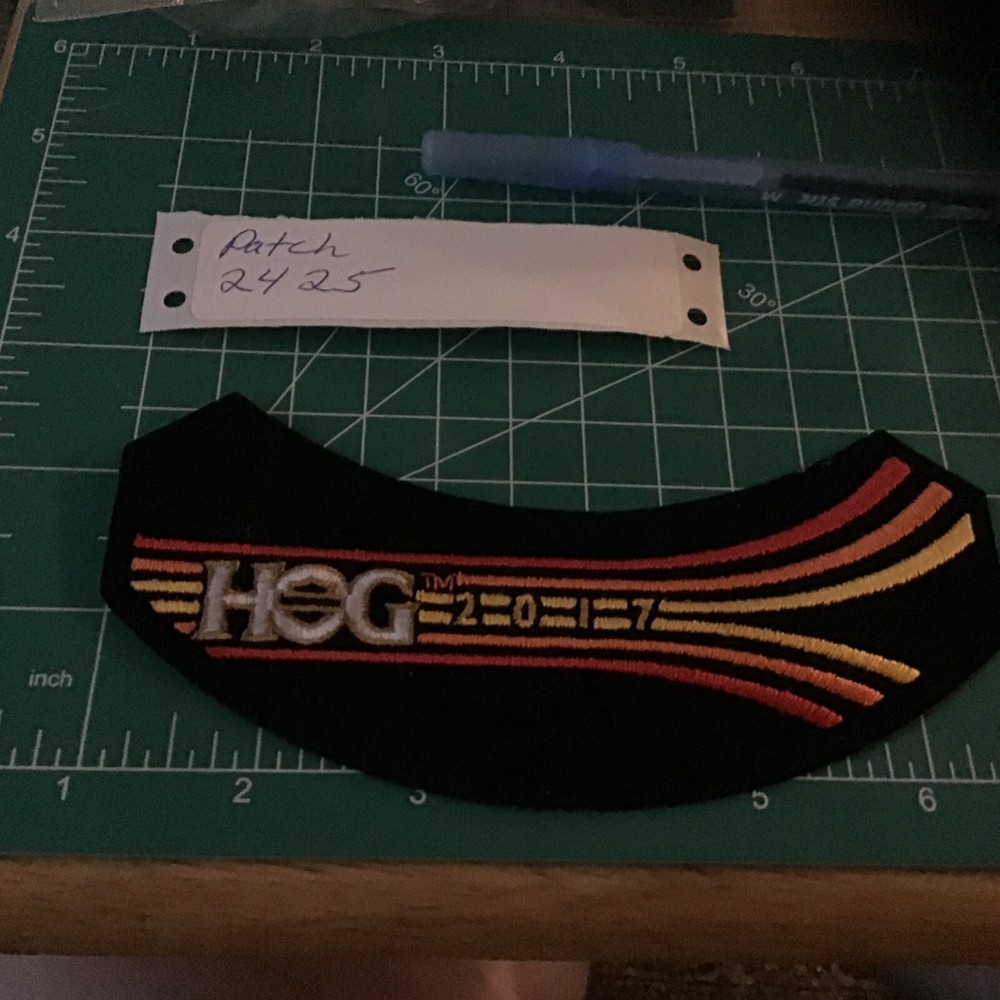 HOG HARLEY DAVIDSON OWNER'S GROUP PATCH 2017 ROCKER