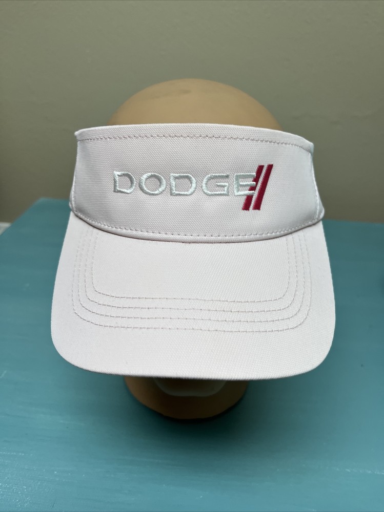 Dodge Ladies Pink Visor Like New Without Tags Strap Back Adjustable