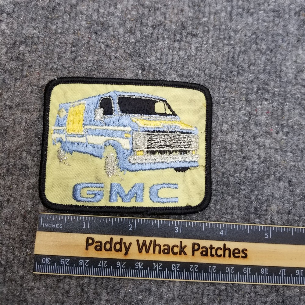 Vintage GMC Van Patch Car Auto 80s AC5