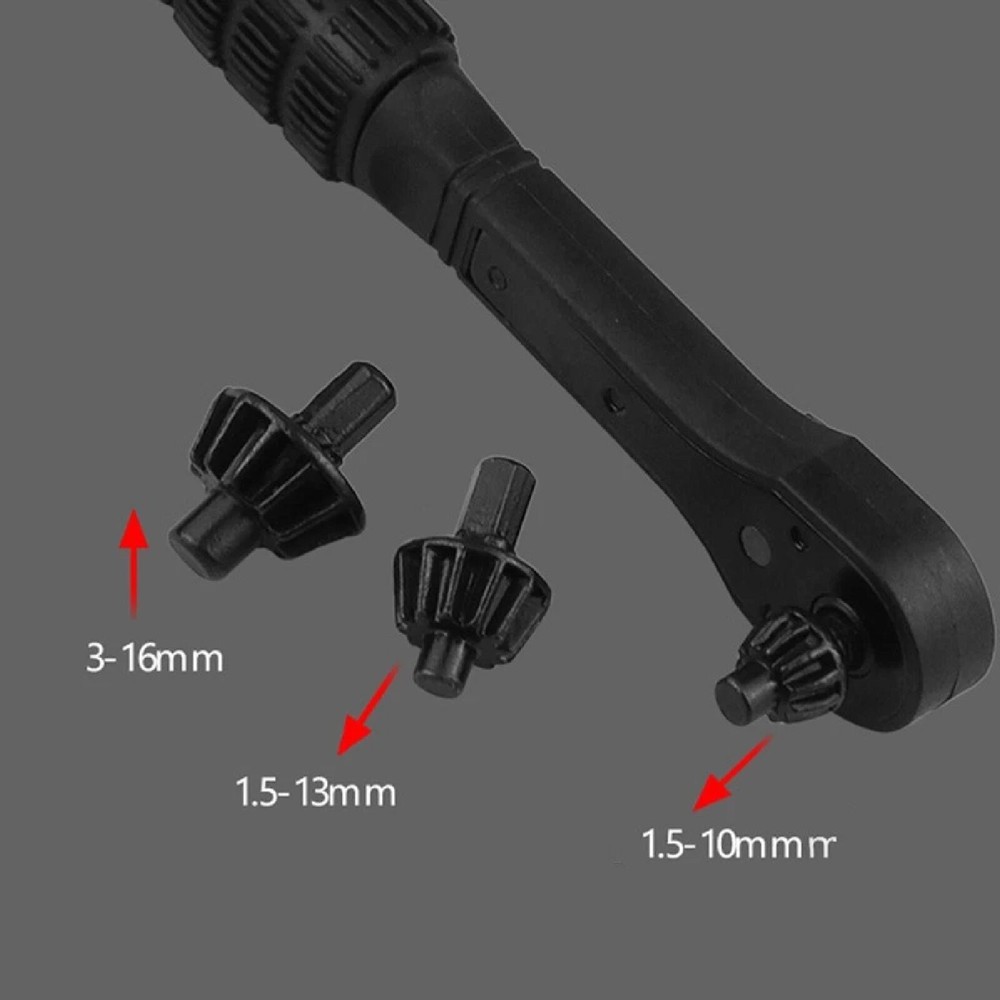 For Drill Press Clamping Interchangeable Drill Chuck Key Wrench Ratchet Spanner