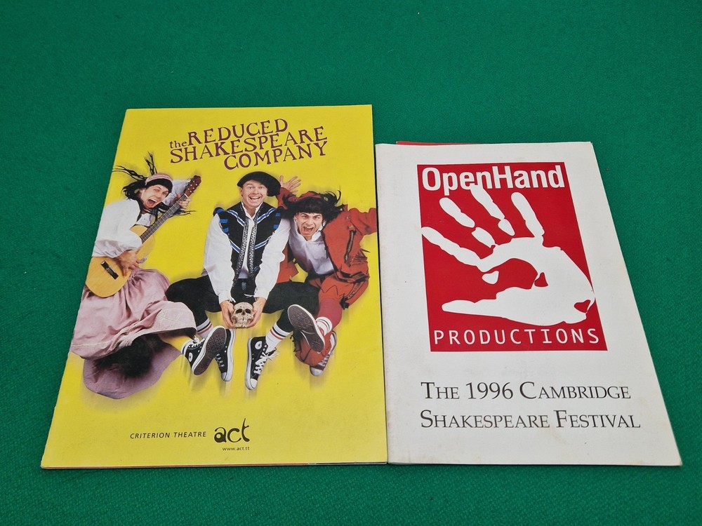 William Shakespeare Play Programmes Job Lot Bundle