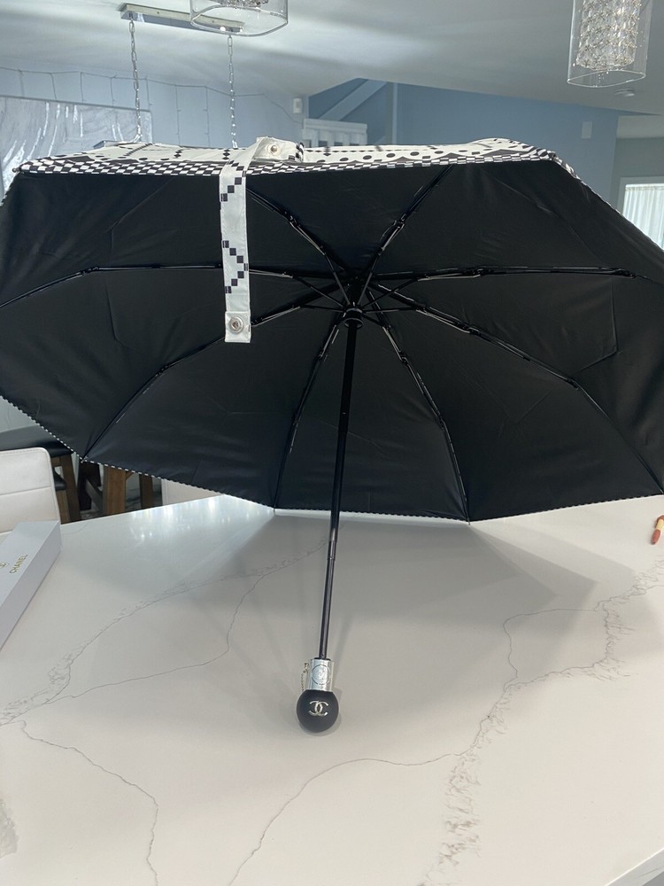 Chanel Camellia White Umbrella