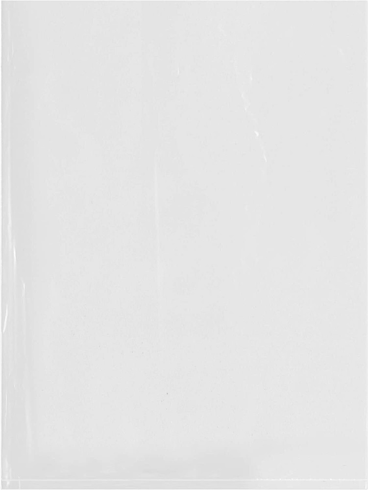 8" x 12" Flat Open Poly Bags 3 Mil Clear, 1000/Case
