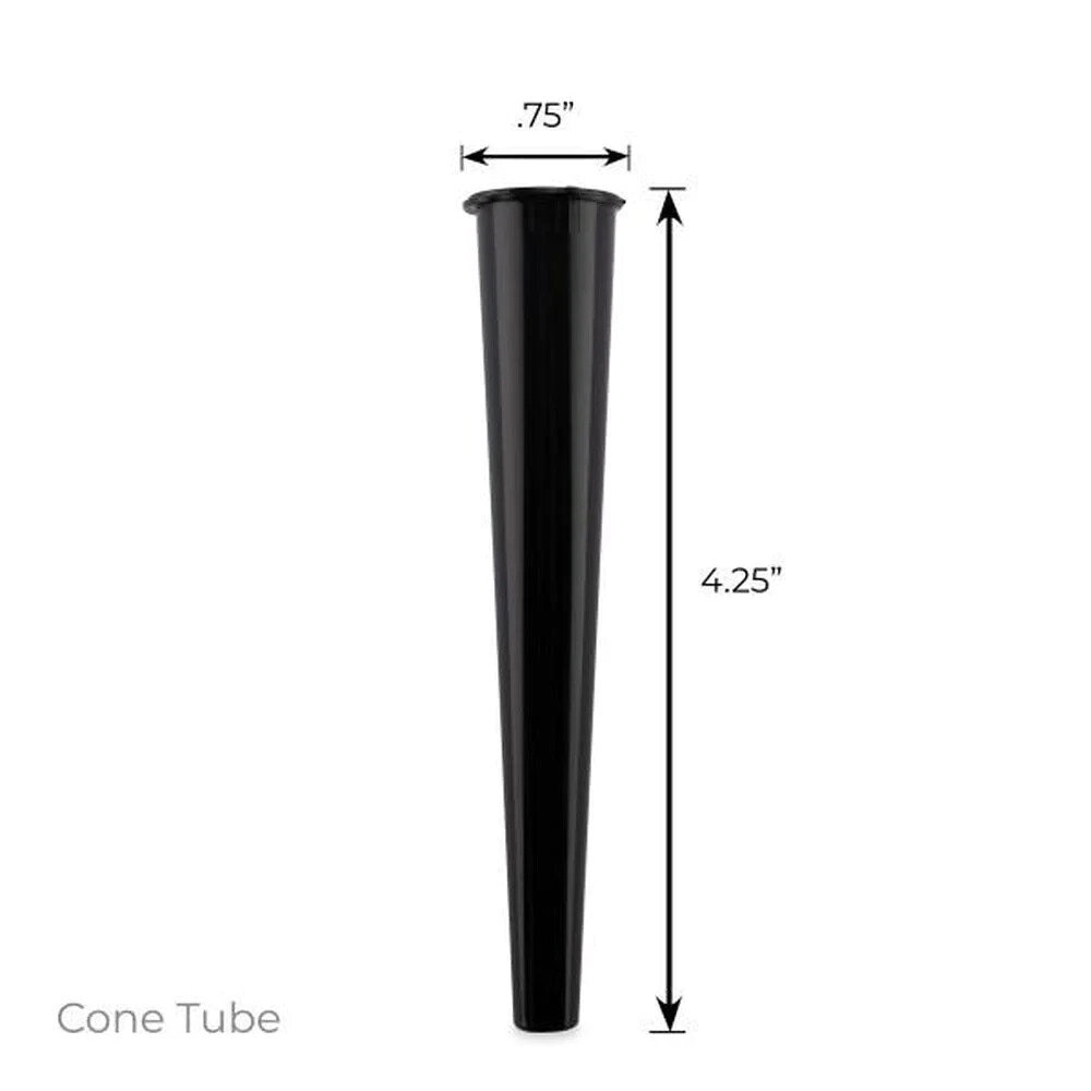 RAW Classic King Size Pre-Rolled Cones 100 Pack & Lighter, Tube, Three Tree Case