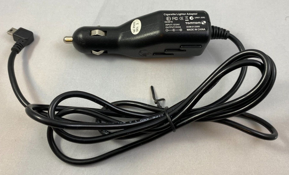 TomTom Cigarette Lighter Adapter 4N01.006  12/24V 5V2A