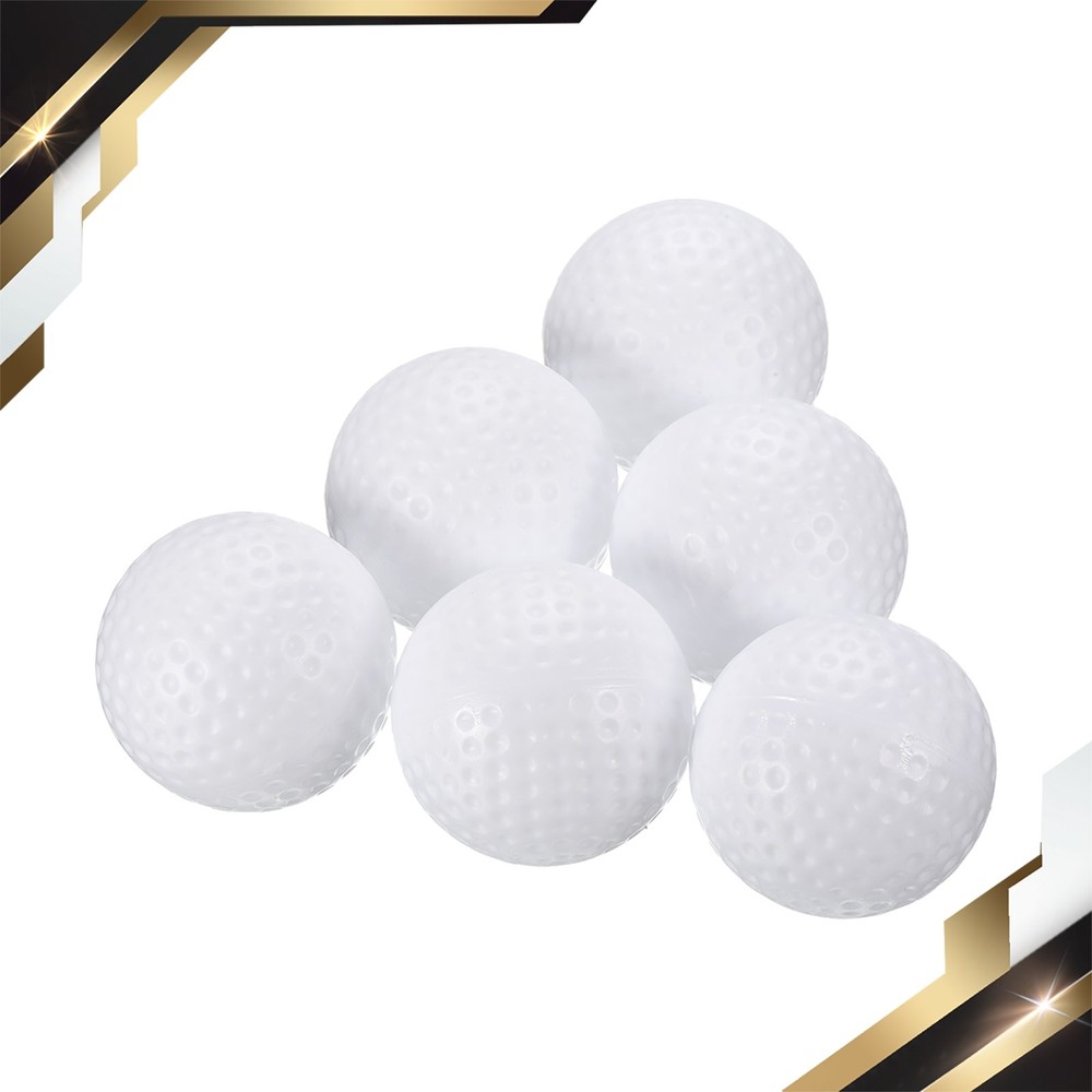 16 Pack Golf Practice Ball Plastic 41mm Hollow Flight Training White
