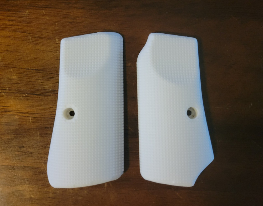 Beretta 1934 Grips Stipple Pattern White (3D printed)