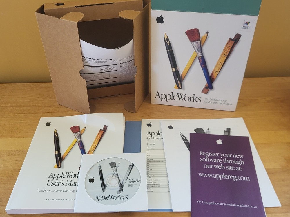 AppleWorks 5 Software Version 5.0.3 SEALED MAC Windows