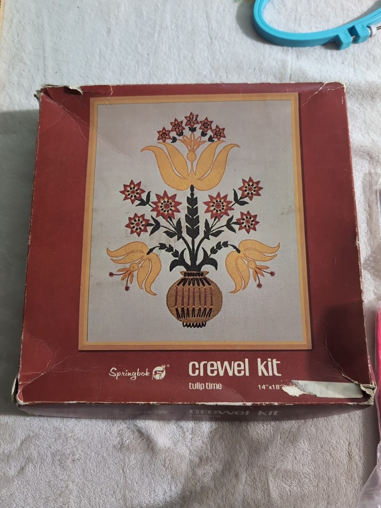 Needlework Crafts Crewel 12+ Patterns Lace Mats Some Have Stains