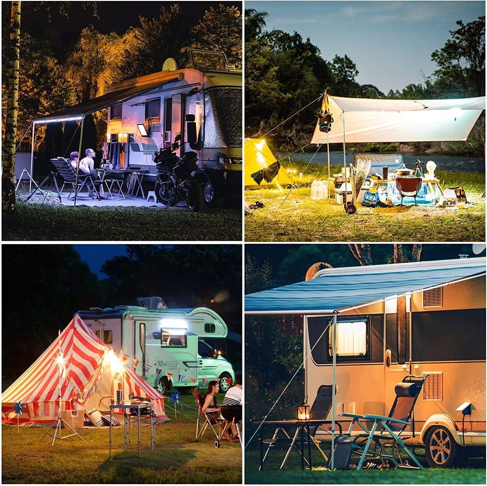 12V LED Interior Light Bar Aluminum Rigid String Lights with Dimmer Switch Water