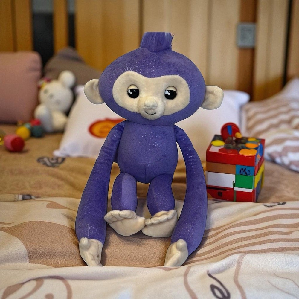 Fingerlings Hugs - Advanced Interactive Purple Plush Baby Monkey Pet