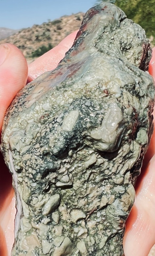 Rough Untreated Mojave Green Jasper Nodule 7.8oz