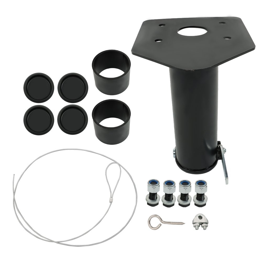 LABLT 12" -17" Adjustable Forward Offset Fifth Wheel Adapter Hitch to Gooseneck