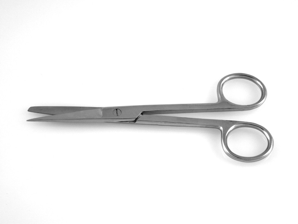 3pcs Operating Scissors 6.5" Straight Sharp-Blunt Points Surgical Instruments