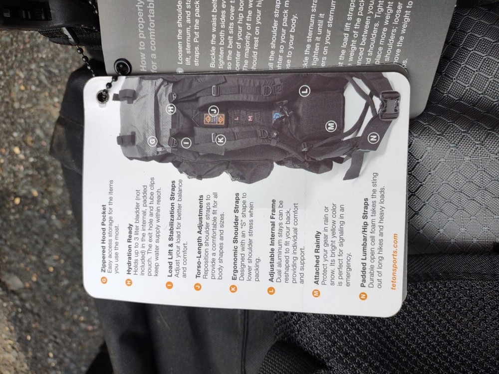 High-Performance Backpack - TETON Sports Explorer 4000 Internal Frame ;