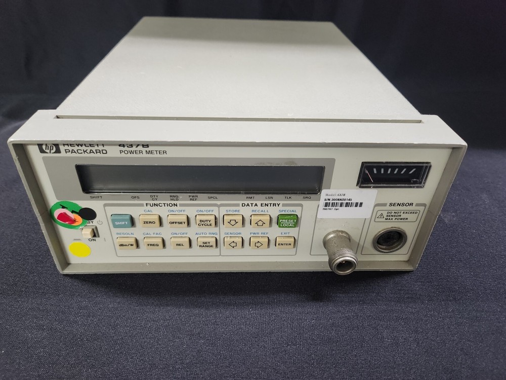 HP 437B: High Performance Single Channel Average Power Meter, AS-IS