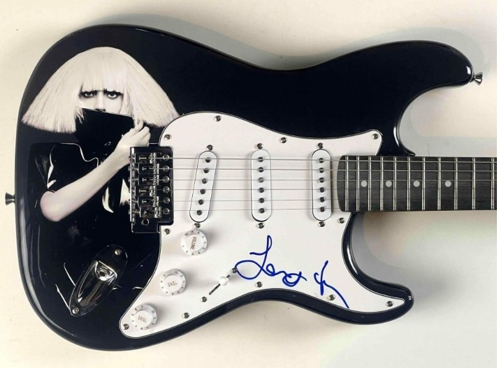 Lady Gaga Signed Guitar JSA Authentication