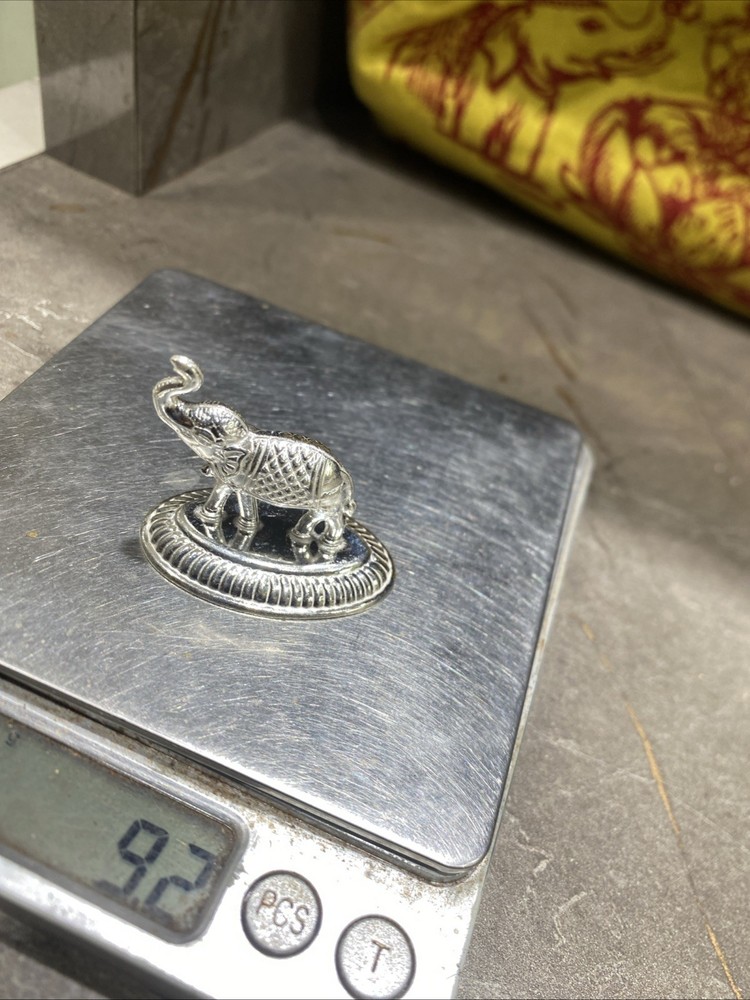 75% Purity Solid Silver Elephant 9 Gram New For Gifting