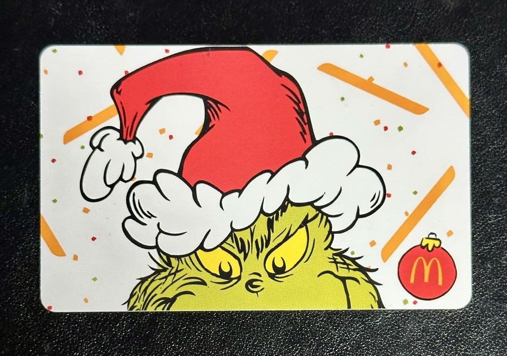 McDonald’s Christmas Grinch Gift Card