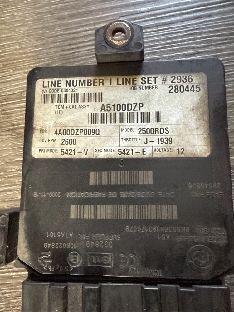 Transmission Control Module - P/N: 29545536 2500RDS