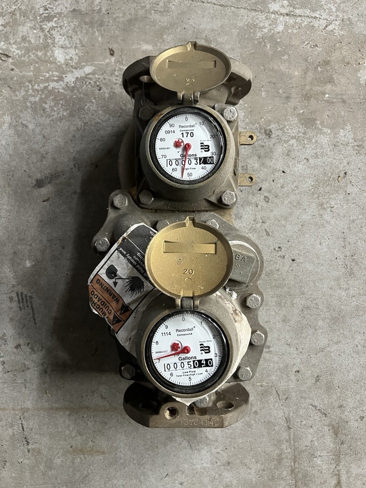 Badger Water Meter Recordall Compound Series Meter 2”