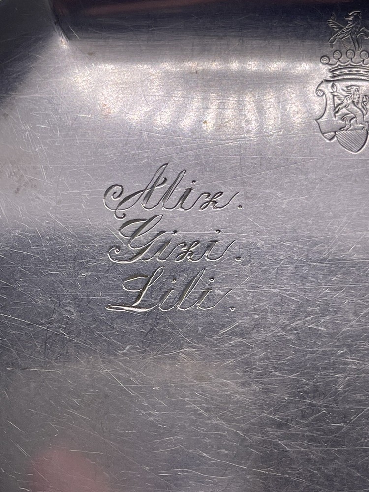 Antique Austrian 800 Silver Tray