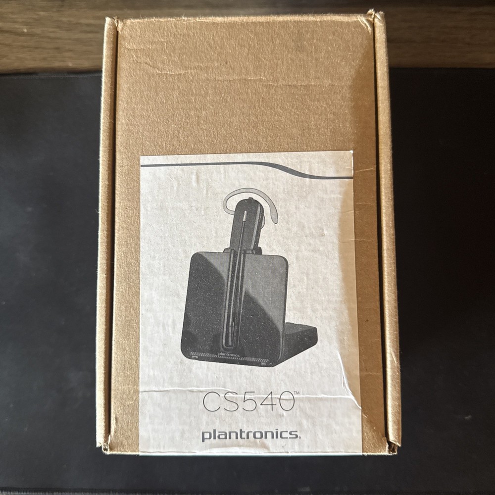 PLANTRONICS Poly CS540 Wireless DECT Headset Black New