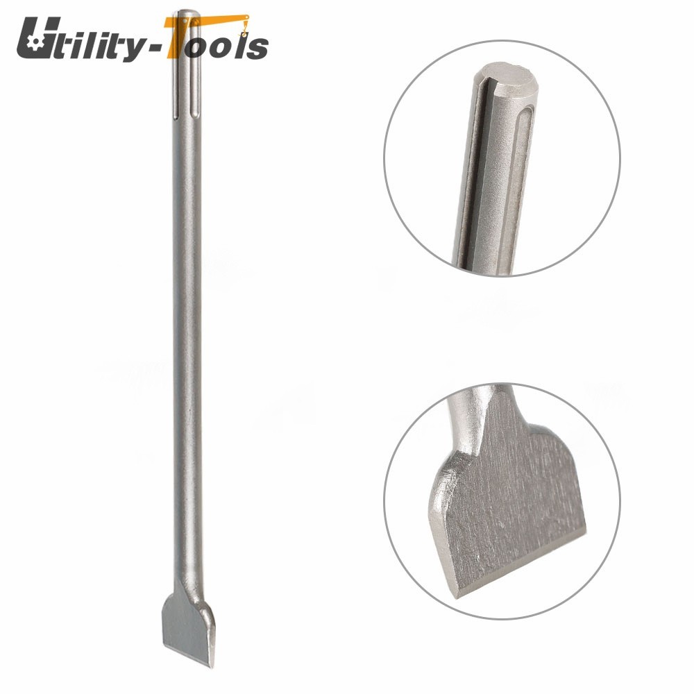 3Pcs Precision 16" SDS Max Bits Set Long-Point Chisel Scaling Chisel Flat Chisel