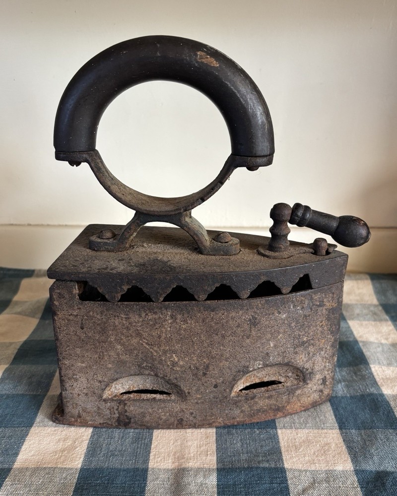 Antique Cast Iron Coal Iron