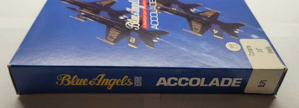 Blue Angels Formation Flight Simulation (PC, 1989, 3.5" Floppy Disc)