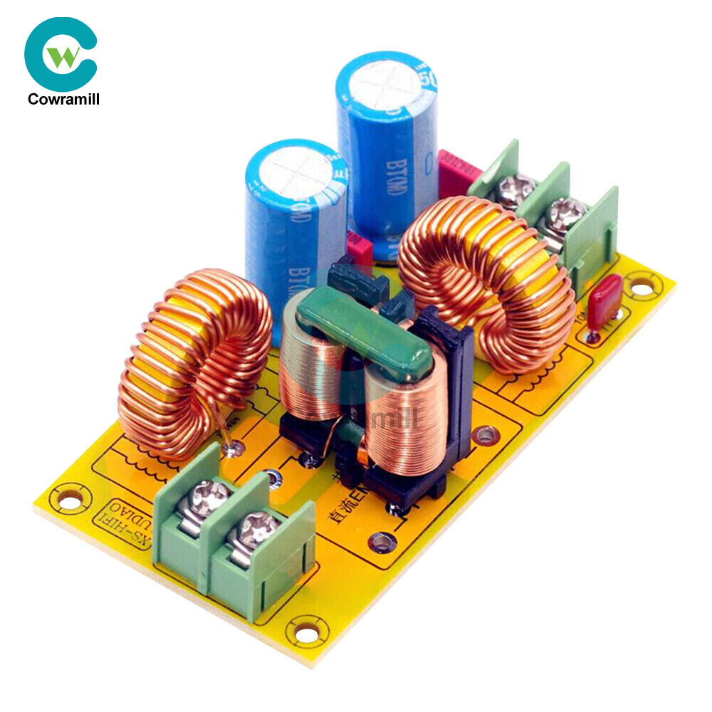 2A/4A/10A/20A DC 50V Power Filter EMI Module Audio High Frequency Filter Board