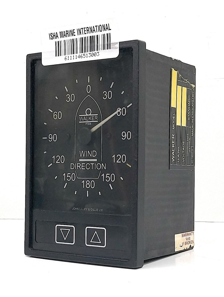 Walker Anemometer P308 Black Wind Direction & Speed Meter