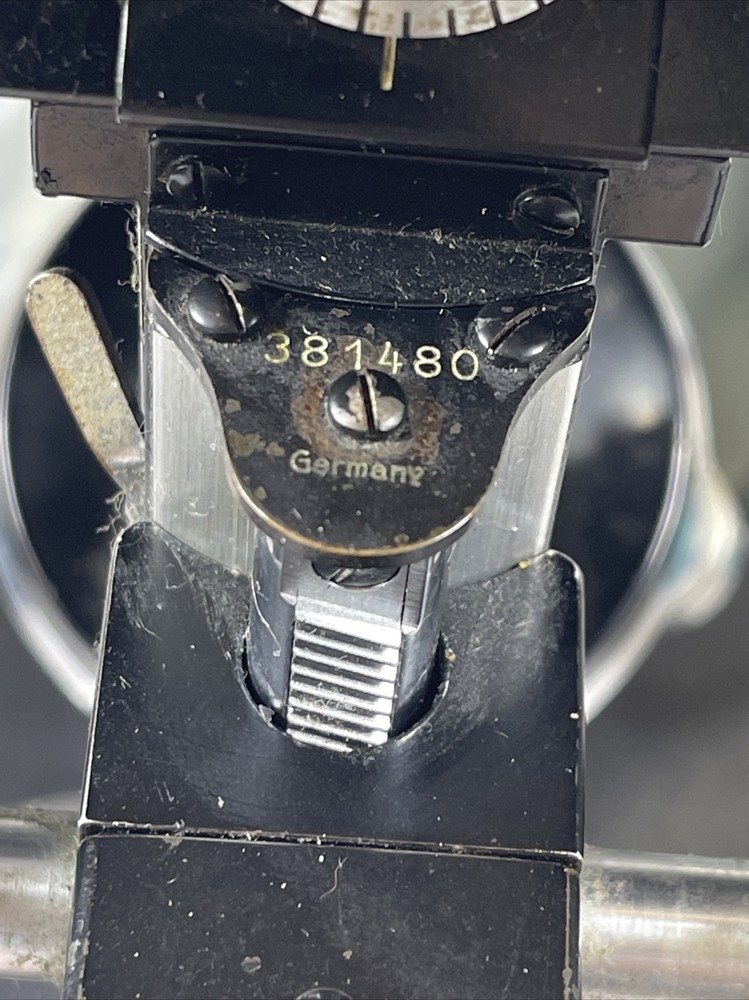 Vintage Ernst Leitz Wetzlar Germany Binocular Microscope With Soft Case