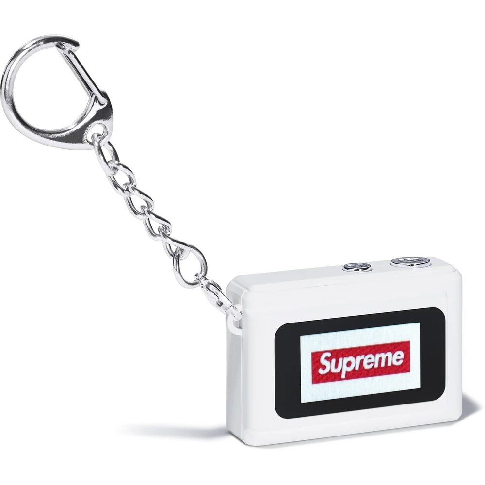 Supreme Digital Camera Keychain White