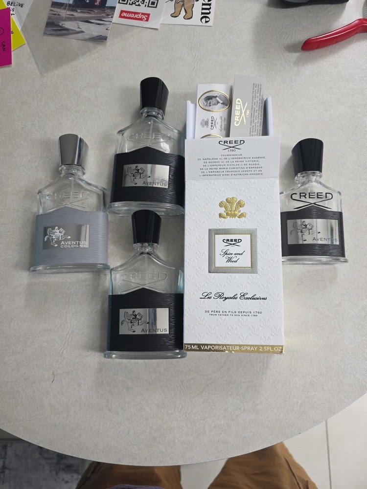 CREED  EMPTY BOTTLES AND BOX