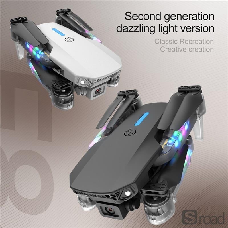 4K Dual Camera RC Drone With Optical Flow & One-Key Takeoff, White