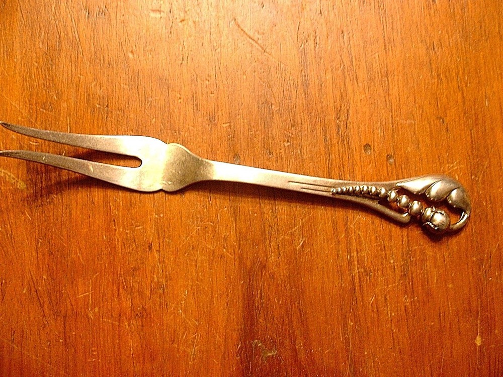 Vintage Eiler & Marloe Arts & Crafts Danish Sterling Serving Fork
