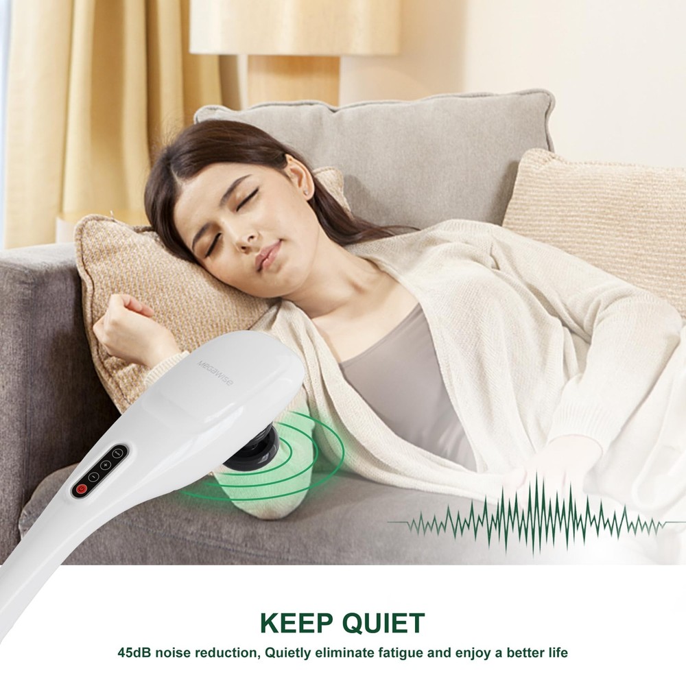 Handheld Back Massager | Deep Tissue Percussion Relief for Back, Neck, Should...