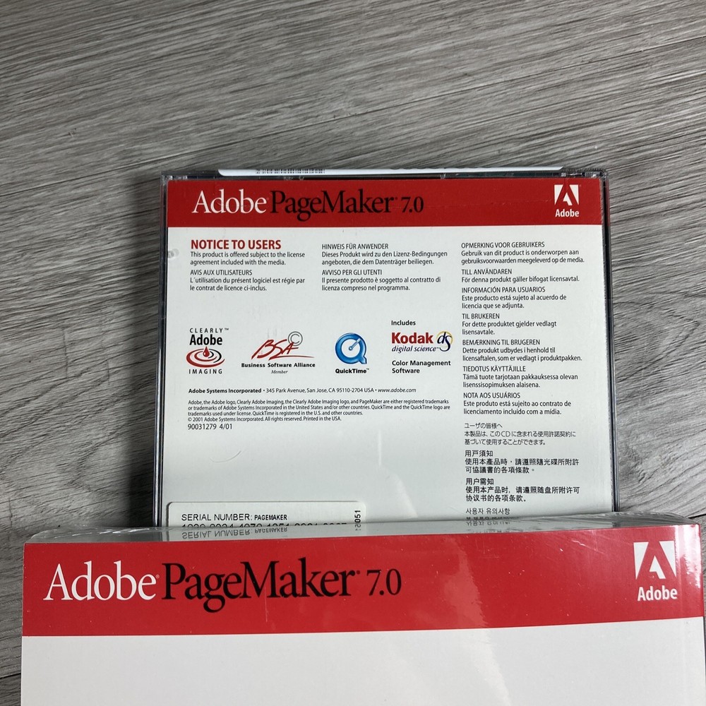 Adobe PageMaker 7.0 Full Upgrade Version for Apple Macintosh with Serial Number