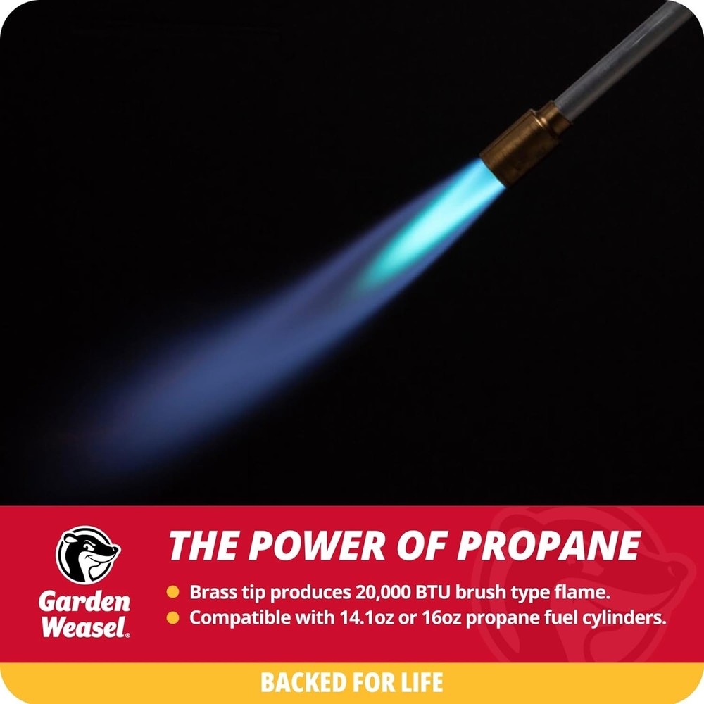 WeedTorch | Weed Burner with Integrated Lighter | Propane Fire Starter, Torch...