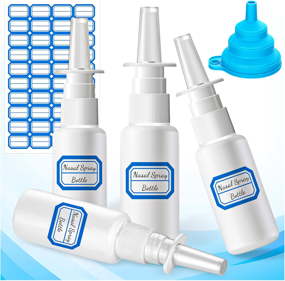 6 Pcs Nasal Spray Bottle, Small Premium Empty Nose Spray Bottle Refillable, Fine