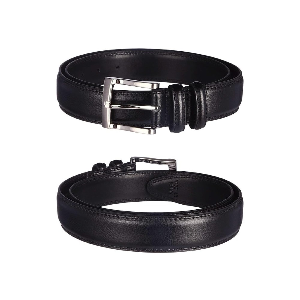 Florsheim 32mm Pebble Grain Leather Belt 42 Black