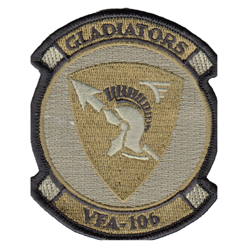 VFA-106 GLADIATORS OD GREEN/ BLACK COMMAND PATCH