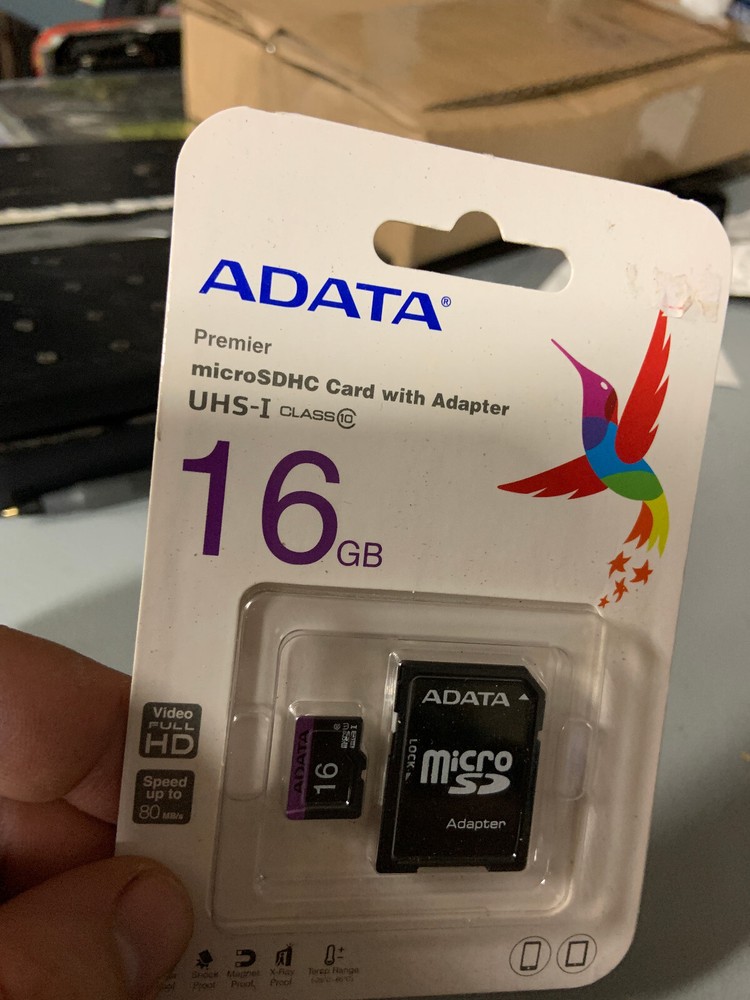 ADATA 16GB microSDHC Class 10 Memory Card with Adaptor