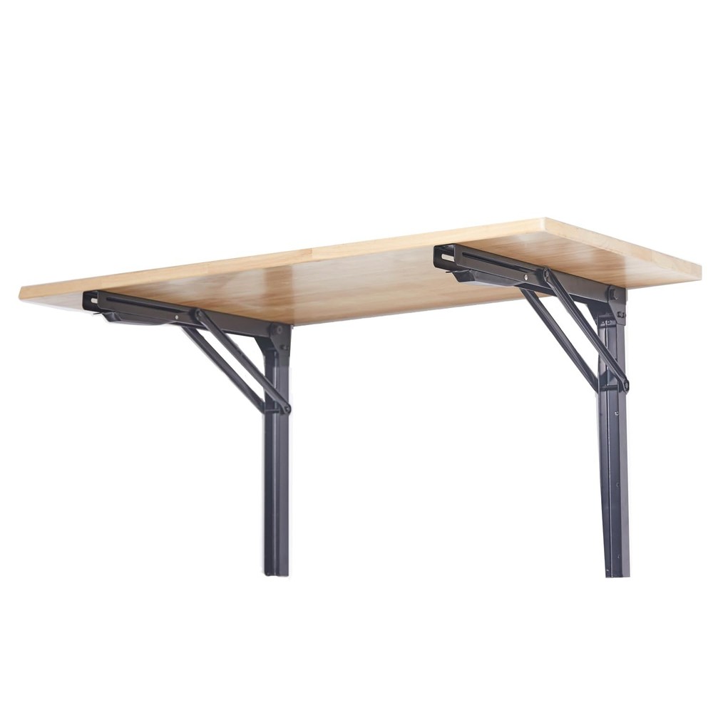 48" Wall Mounted Folding Workbench Heavy Duty Foldable Work Table Collapsible De