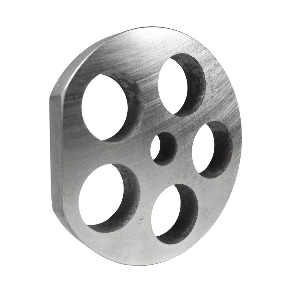 Grinder Plate #12 - 3/4 Hole w/ 1 Flat Edge