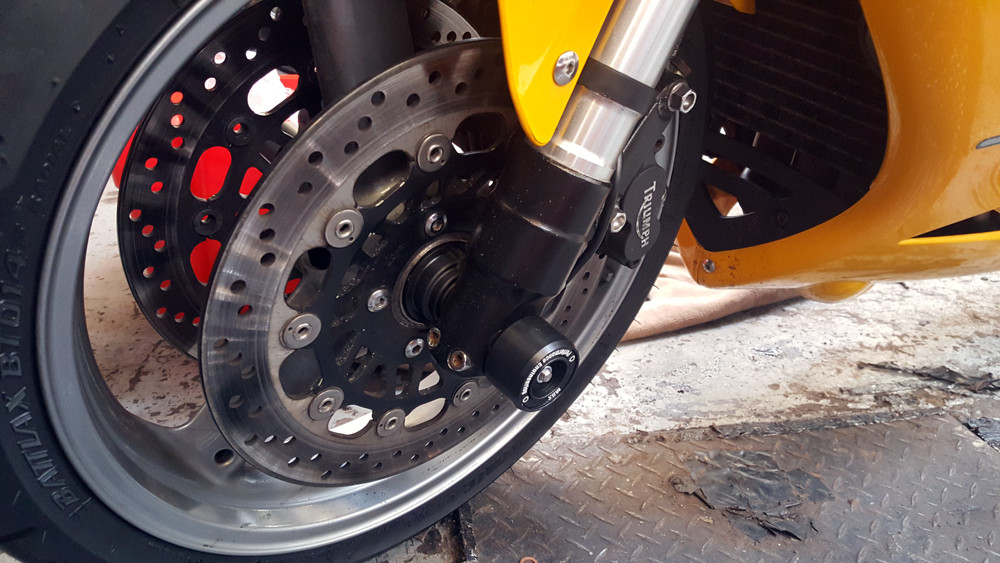 Fork Guard Triumph Daytona 955I 2002 - 2006 Coils Sliders MGS
