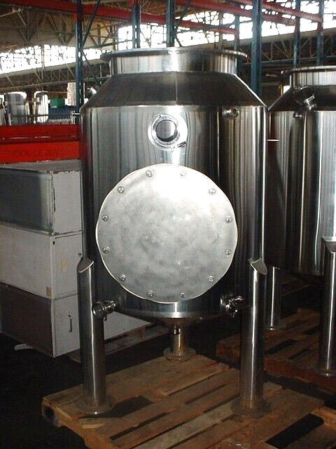 150 gallon SANITARY STAINLESS STEEL BREWERY TANK CONE BOTTOM